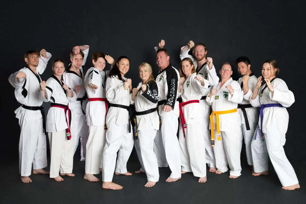 Adult karate class