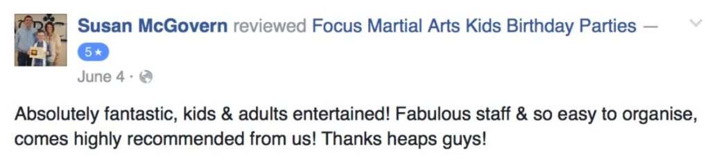 Kids Birthday Party Place Classes Near Me in Carindale | Focus Martial Arts