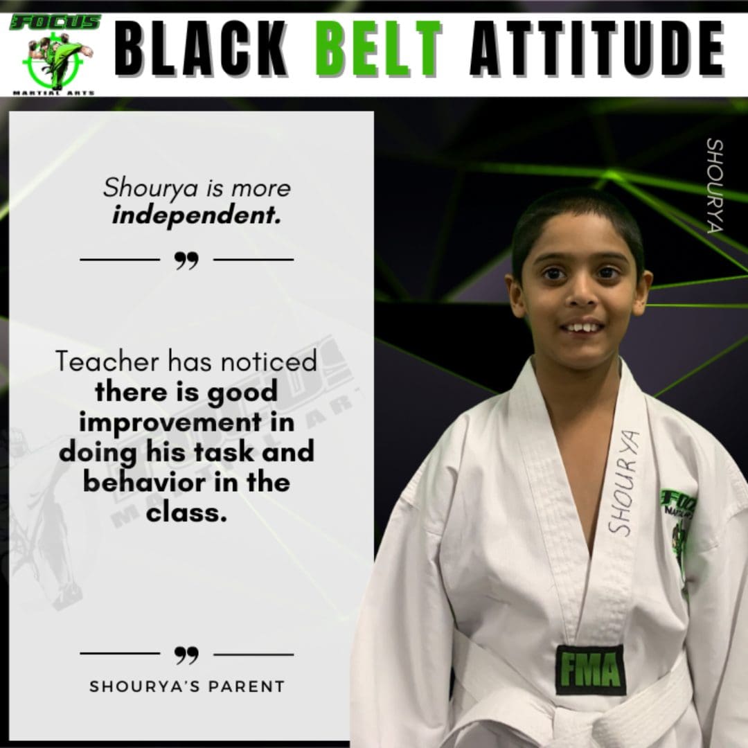 black belt attitude focus martial arts