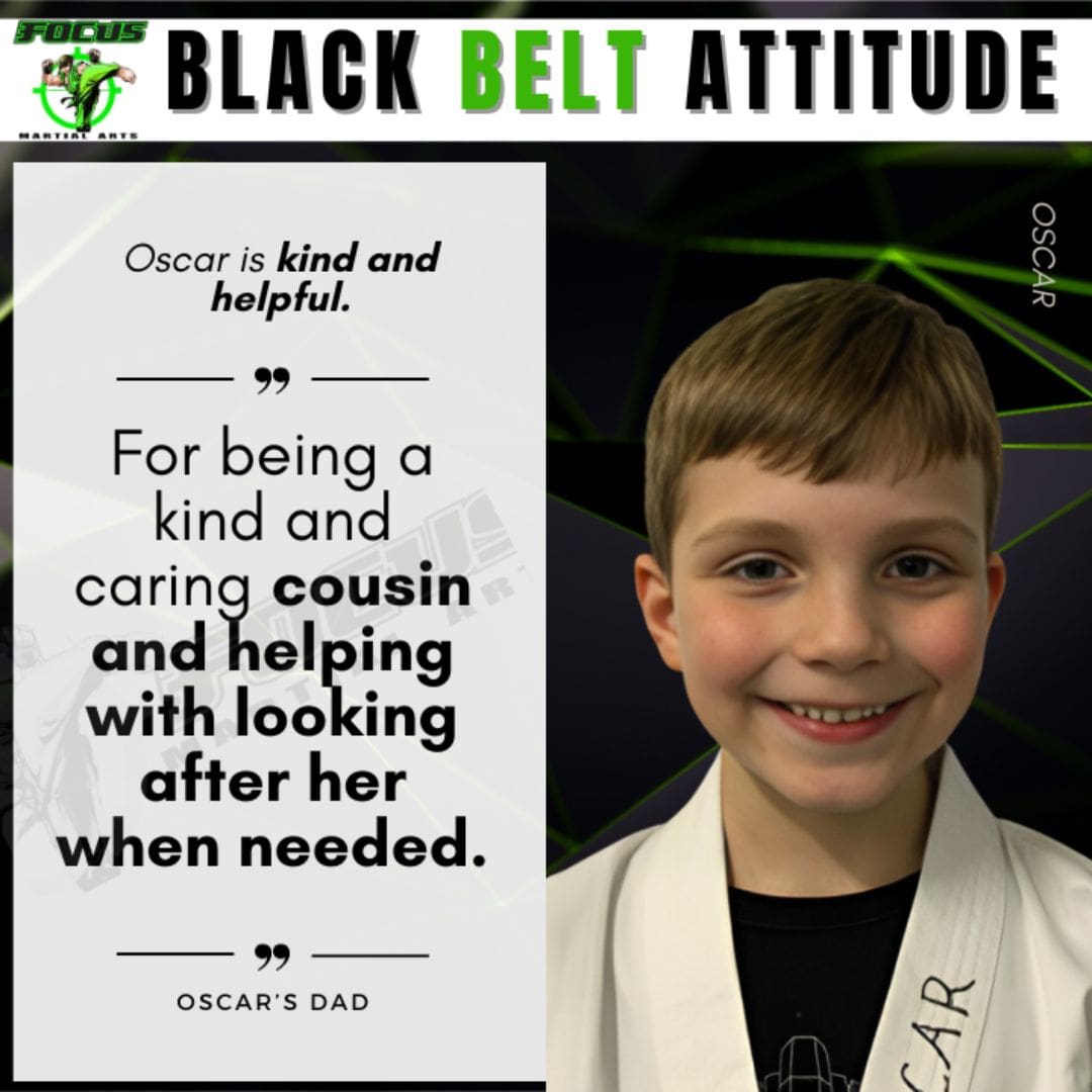 black belt attitude focus martial arts