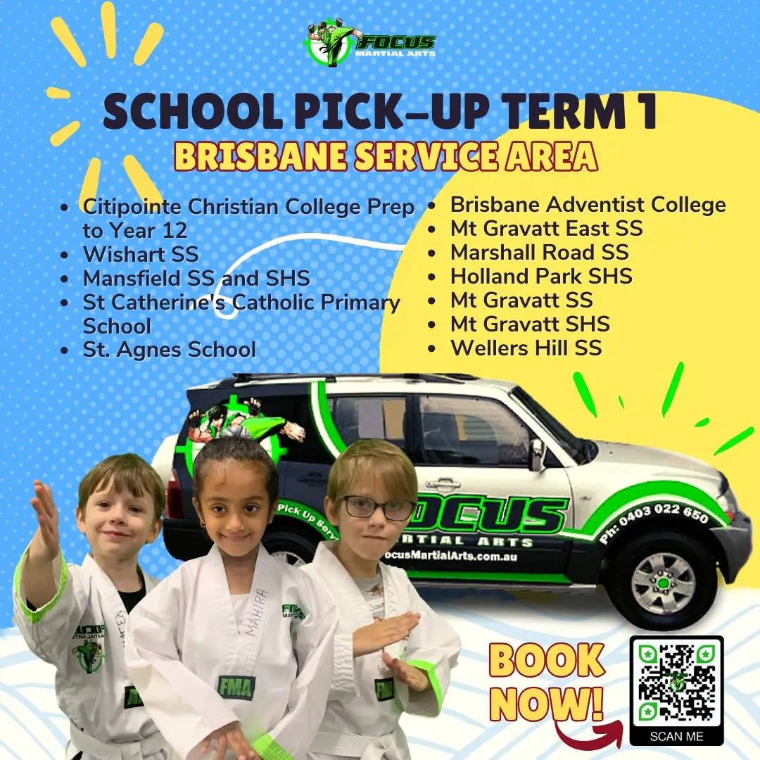 school pickup term 1 focus martial arts