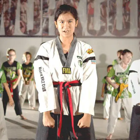 Kids martial arts training that builds confidence from the inside out using positive language and life lessons that last beyond class.