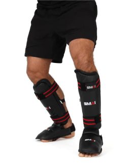 Martial Arts shin guard tournament with removable instep 2